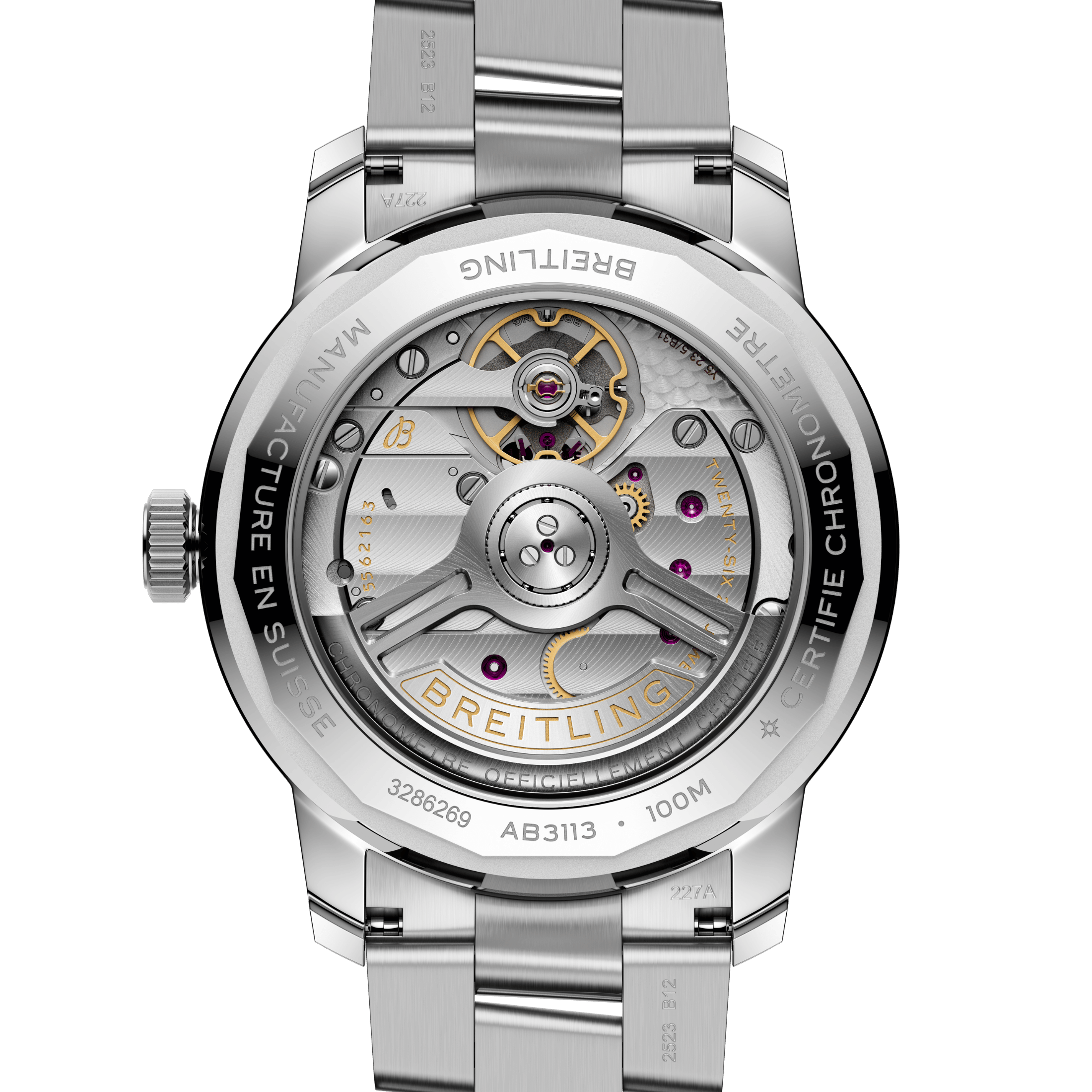 Montre Breitling Top Time B31 automatique cadran bleu bracelet acier 38 mm