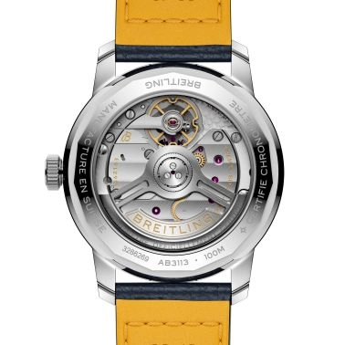 Montre Breitling Top Time B31 automatique cadran bleu bracelet cuir 38 mm