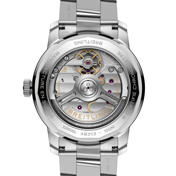 Montre Breitling Top Time B31 automatique cadran vert bracelet acier 38 mm