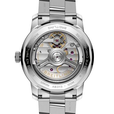 Montre Breitling Top Time B31 automatique cadran blanc bracelet acier 38 mm