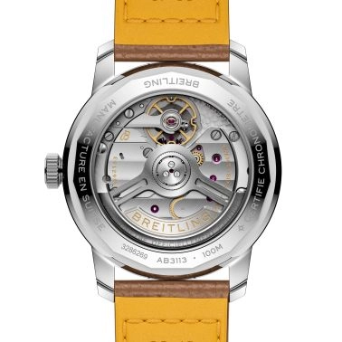 Breitling Top Time B31 automatic white dial leather strap 38 mm