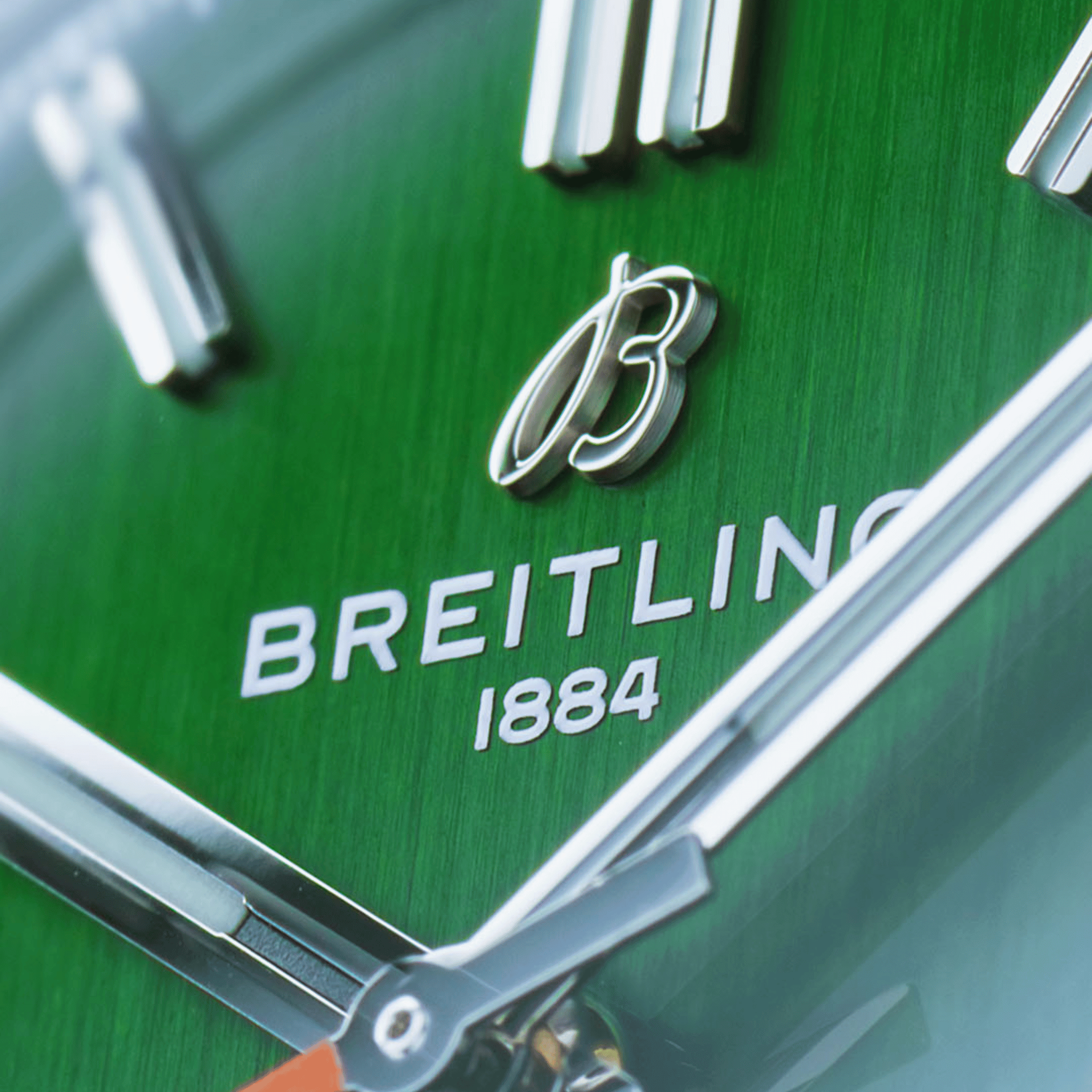 Breitling Top Time B31 automatic green dial leather strap 38 mm