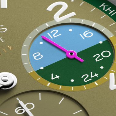 Montre Nomos Club Sport Neomatik Worldtimer Jungle sapphire back - Limited edition 40 mm steel bracelet