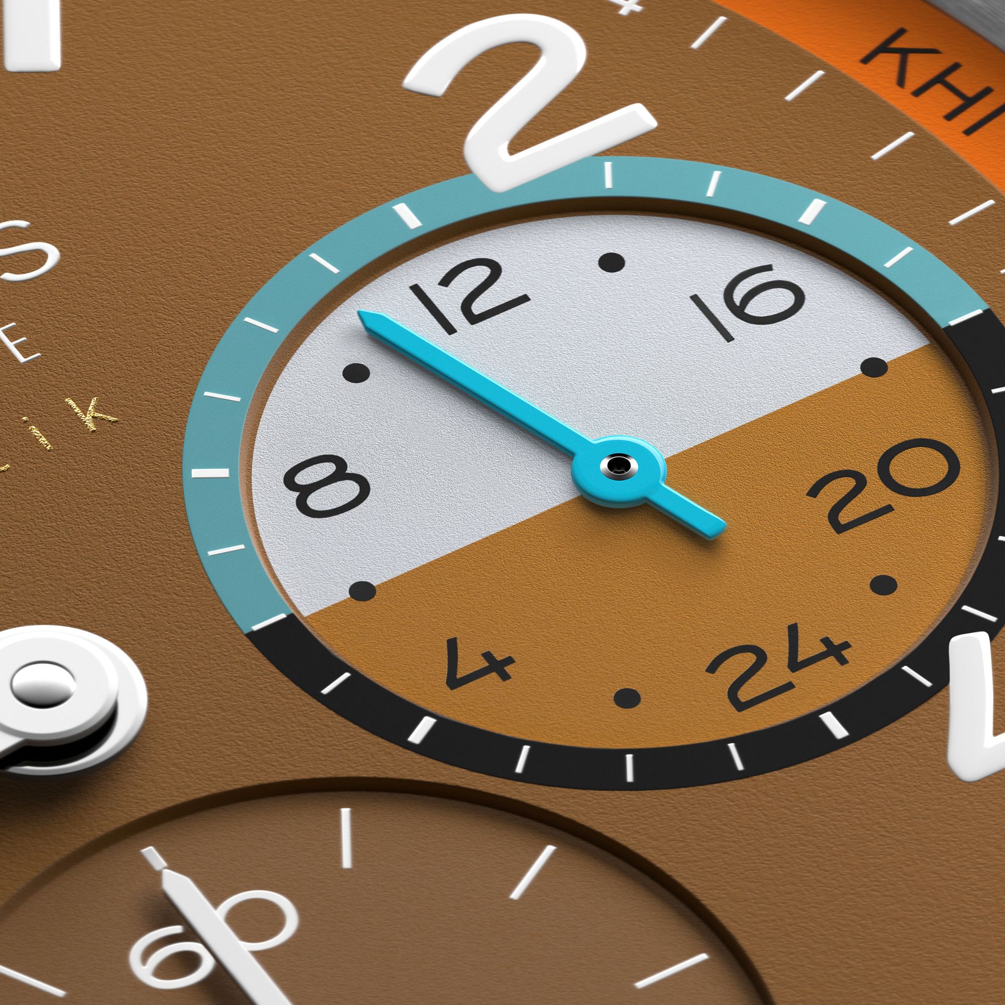 Montre Nomos Club Sport Neomatik Worldtimer Canyon fond saphir - Ed. Limitée bracelet acier 40 mm