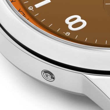 Montre Nomos Club Sport Neomatik Worldtimer Canyon fond saphir - Ed. Limitée bracelet acier 40 mm