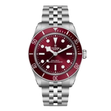 Tudor Black Bay 58 automatic burgundy dial five-link steel bracelet 39 mm