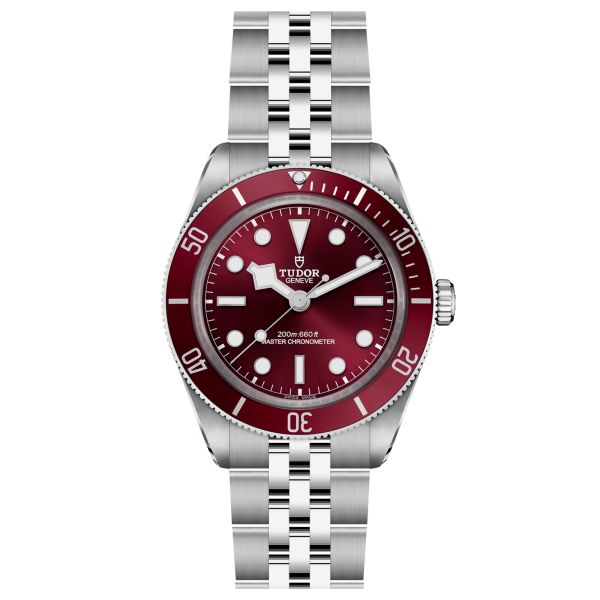 Tudor Black Bay 58 automatic burgundy dial five-link steel bracelet 39 mm