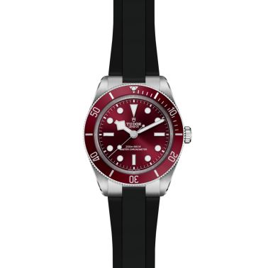 Tudor Black Bay 58 automatic burgundy rubber bracelet 39 mm