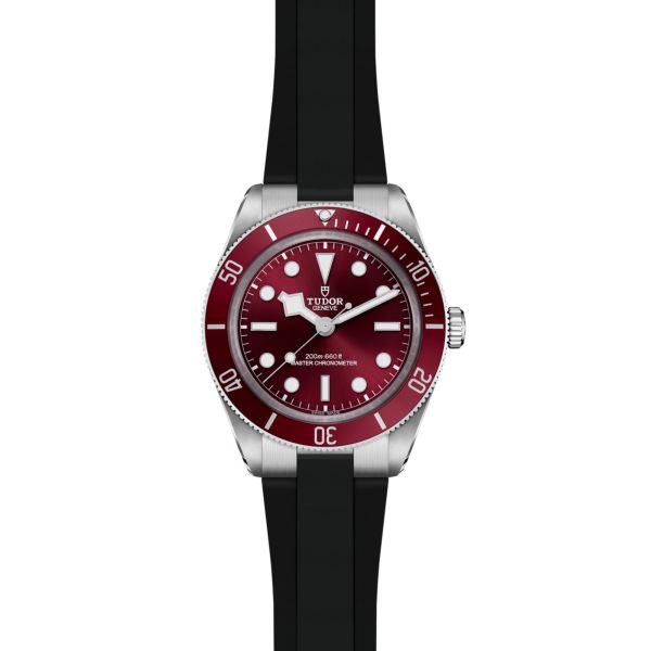 Tudor Black Bay 58 automatic burgundy rubber bracelet 39 mm