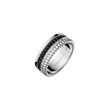 Bague Boucheron Quatre Black Edition small en or blanc diamants et PVD noir
