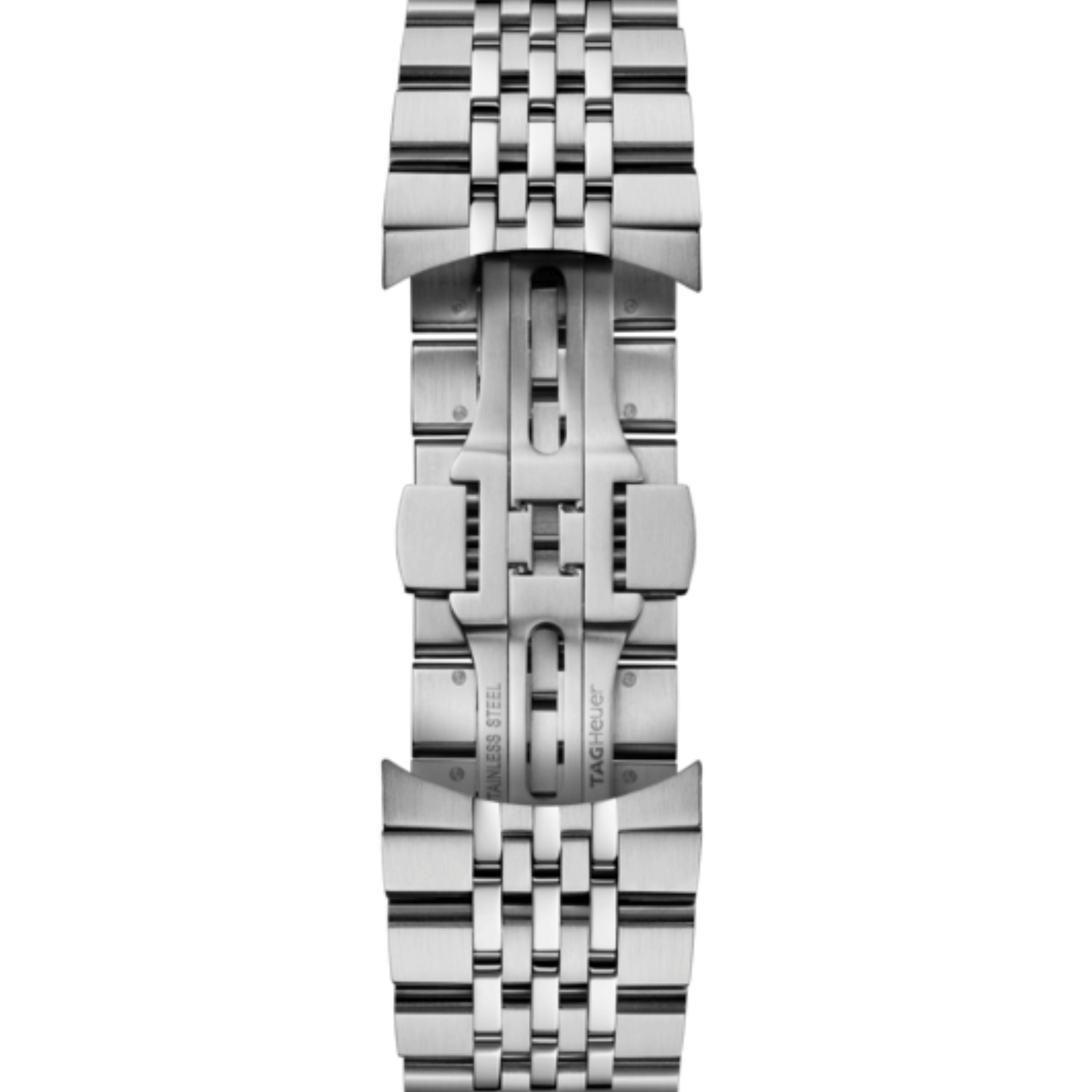 Montre TAG Heuer Carrera Chronograph "Glassbox" automatique cadran bleu bracelet acier "grains de riz" 39 mm