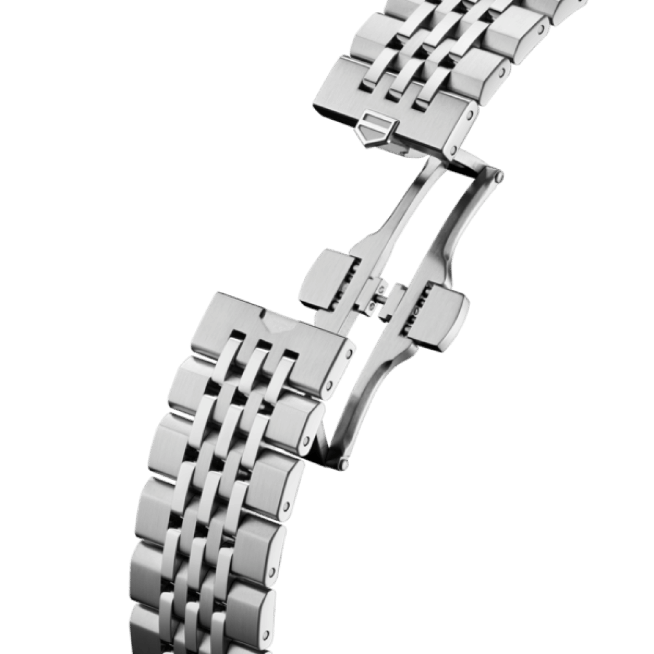 Montre TAG Heuer Carrera Chronograph "Glassbox" automatique cadran bleu bracelet acier "grains de riz" 39 mm