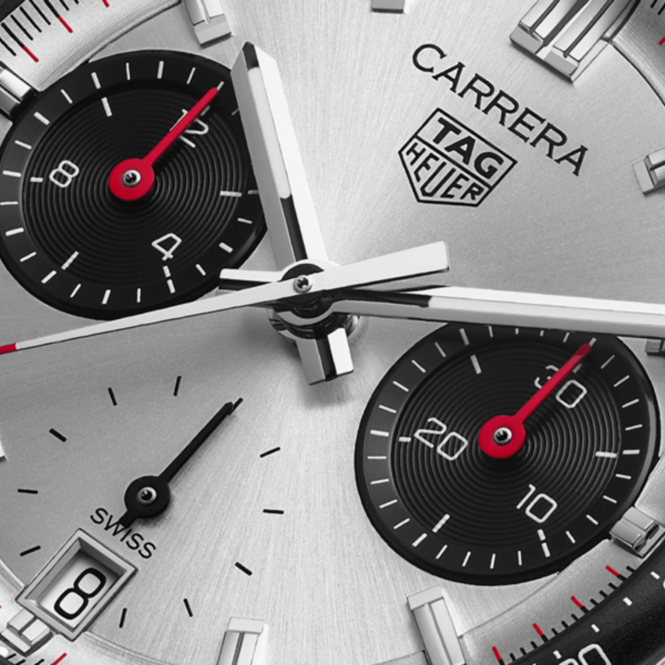 TAG Heuer Carrera Chronograph "Glassbox" automatic silver dial "beads-of-rice" steel bracelet 39 mm