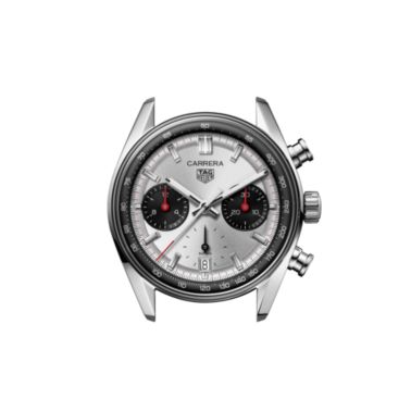 TAG Heuer Carrera Chronograph "Glassbox" automatic silver dial "beads-of-rice" steel bracelet 39 mm