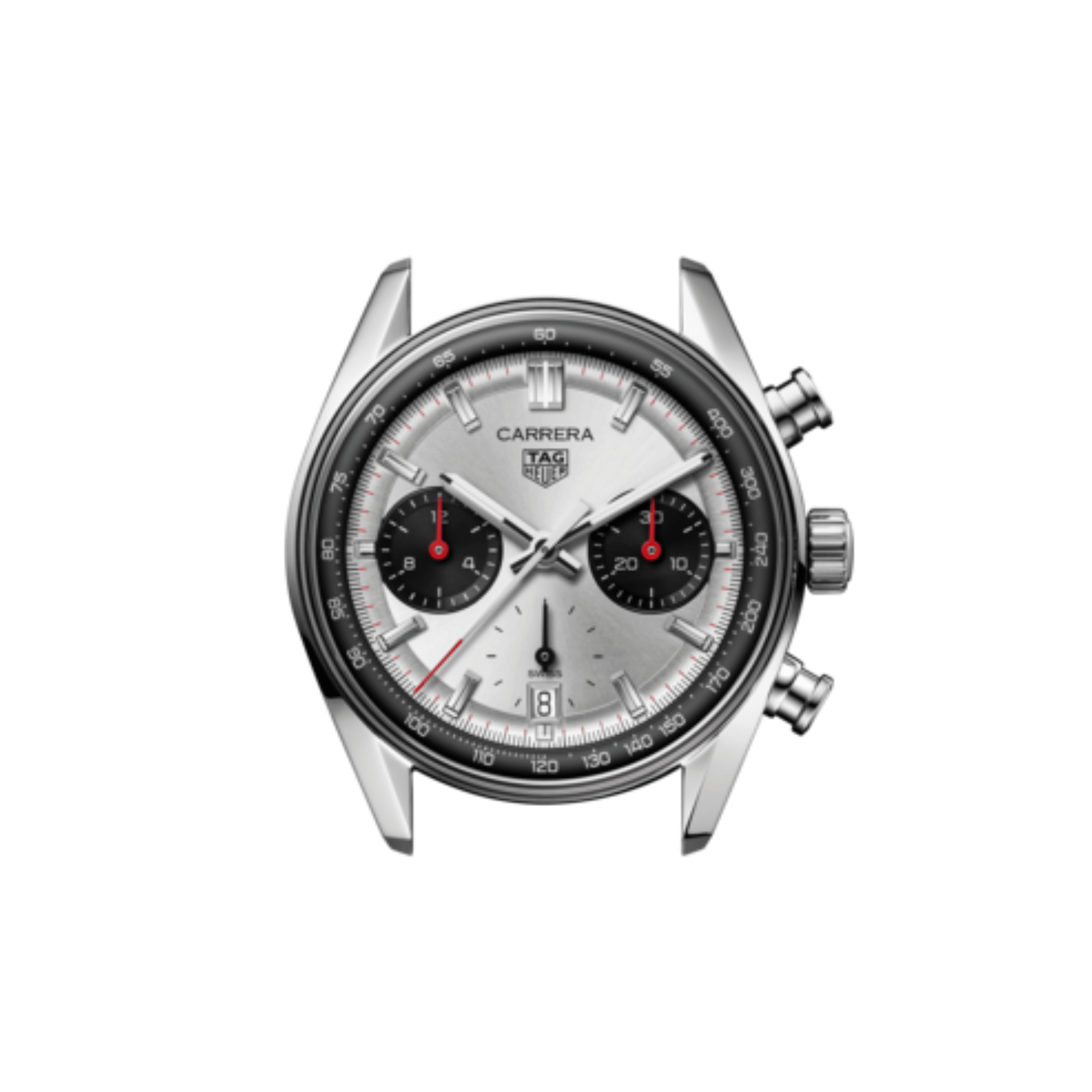 TAG Heuer Carrera Chronograph "Glassbox" automatic silver dial "beads-of-rice" steel bracelet 39 mm