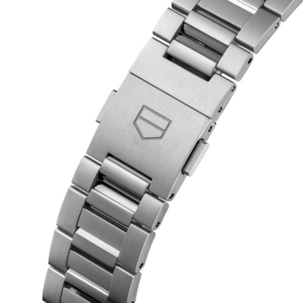 Montre TAG Heuer Carrera Chronographe DATO automatique cadran vert bracelet acier "grains de riz" 39 mm