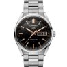 TAG Heuer Carrera Day-Date Automatic black dial steel bracelet 41 mm