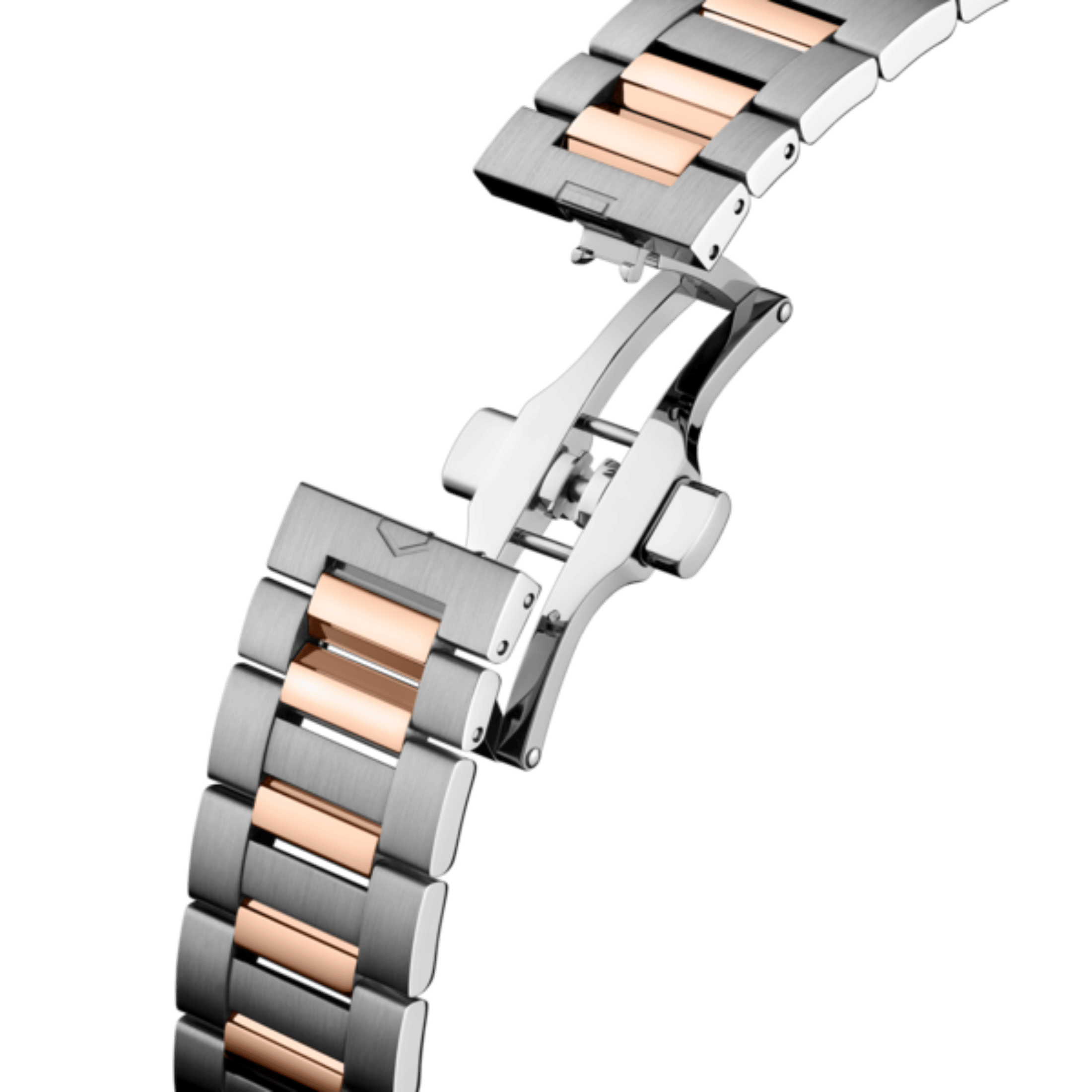 Montre TAG Heuer Carrera Day-Date automatique cadran noir bracelet acier et or rose 41 mm