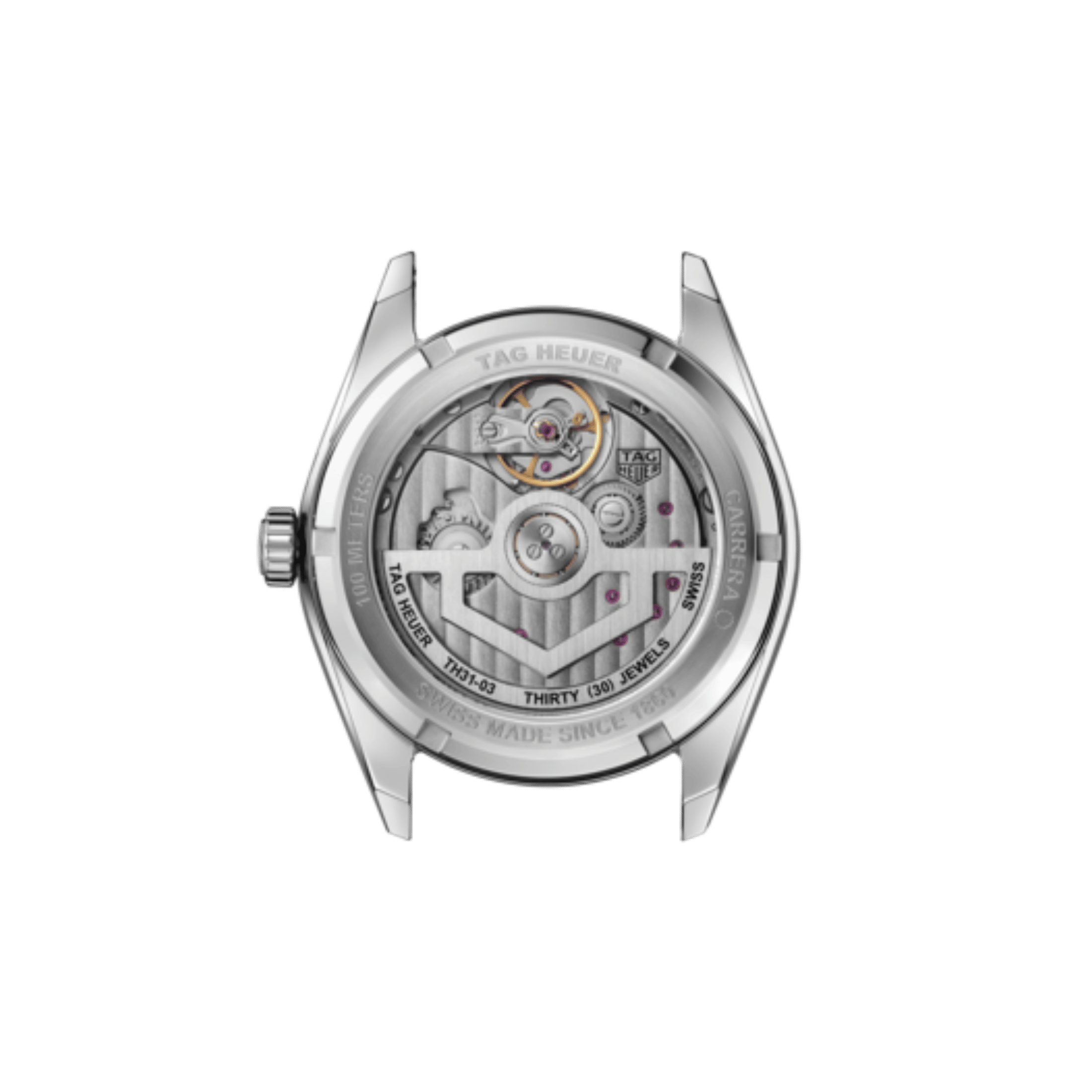 TAG Heuer Carrera Day-Date Automatic red dial steel bracelet 41 mm