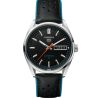 Montre TAG Heuer Carrera Day-Date automatique cadran noir bracelet cuir 41 mm