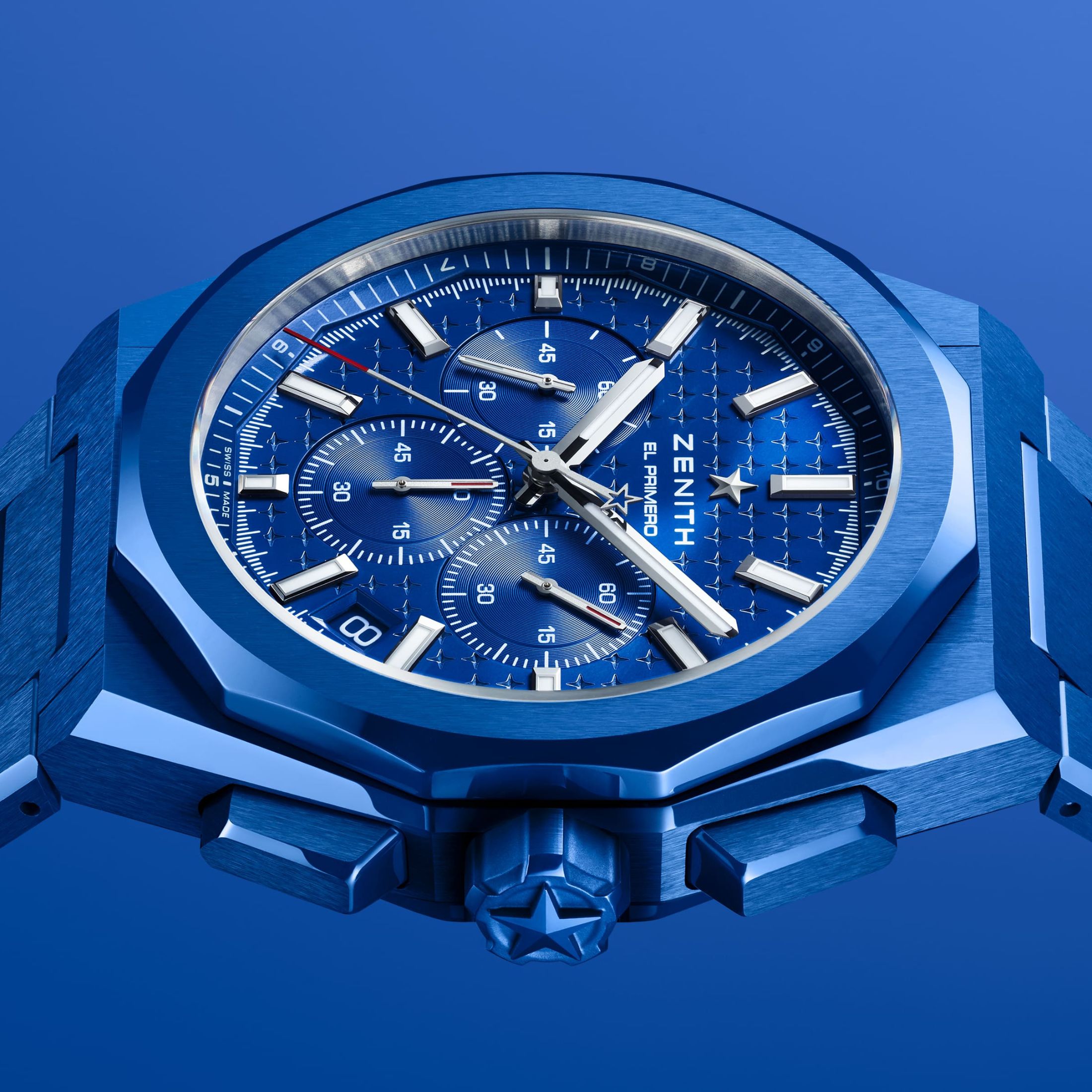 Zenith Defy Skyline Chronographe El-Primero 160th Anniversary Blue Ceramic automatic blue dial steel bracelet 41 mm