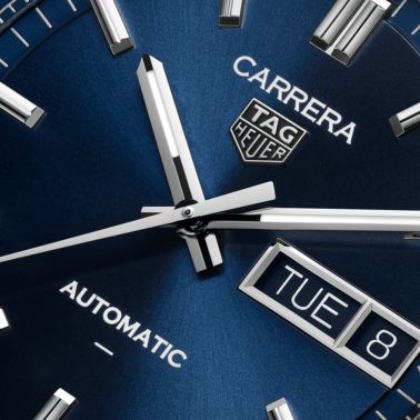 TAG Heuer Carrera Day-Date Automatic blue dial steel bracelet 41 mm