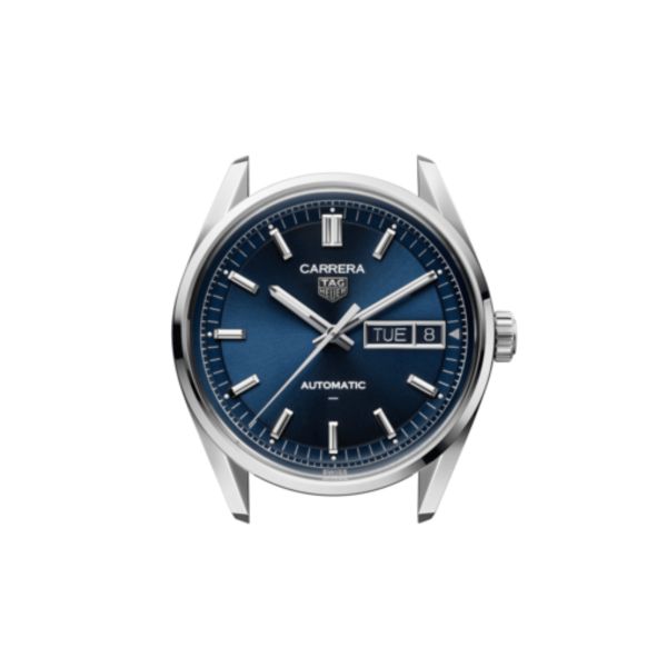 TAG Heuer Carrera Day-Date Automatic blue dial steel bracelet 41 mm