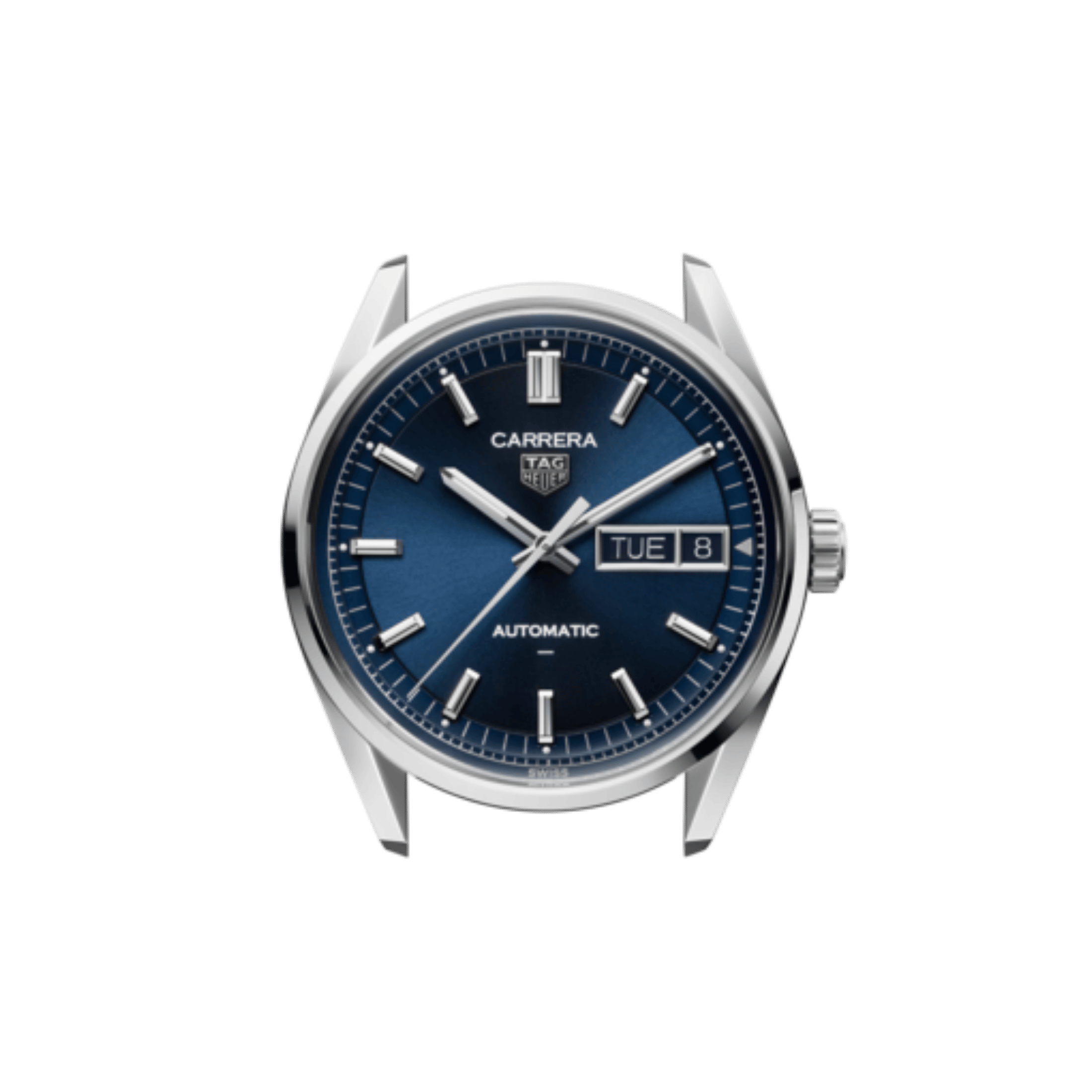TAG Heuer Carrera Day-Date Automatic blue dial steel bracelet 41 mm