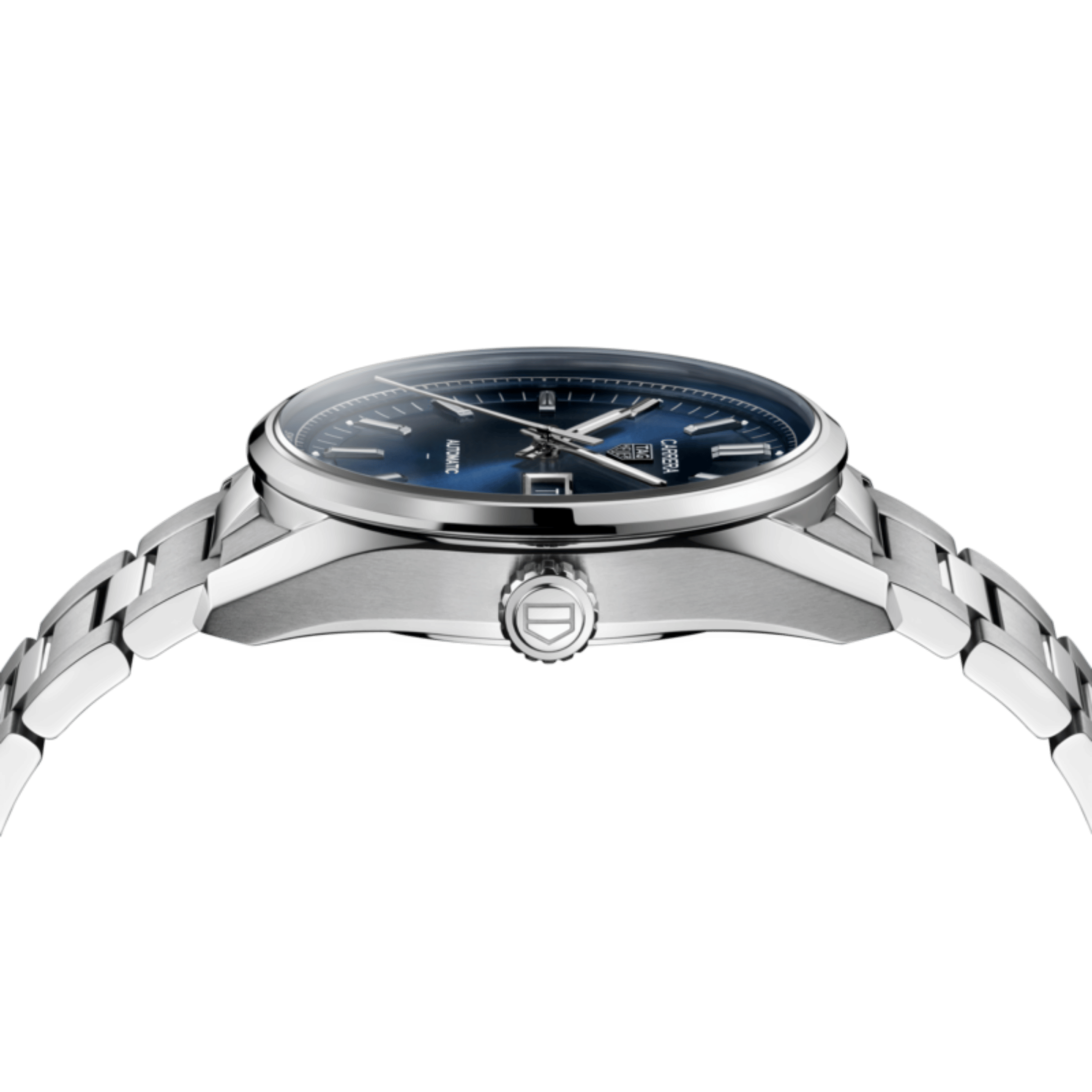 TAG Heuer Carrera Day-Date Automatic blue dial steel bracelet 41 mm