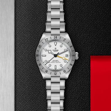 Tudor Black Bay Pro automatic opaline white dial steel bracelet 39 mm