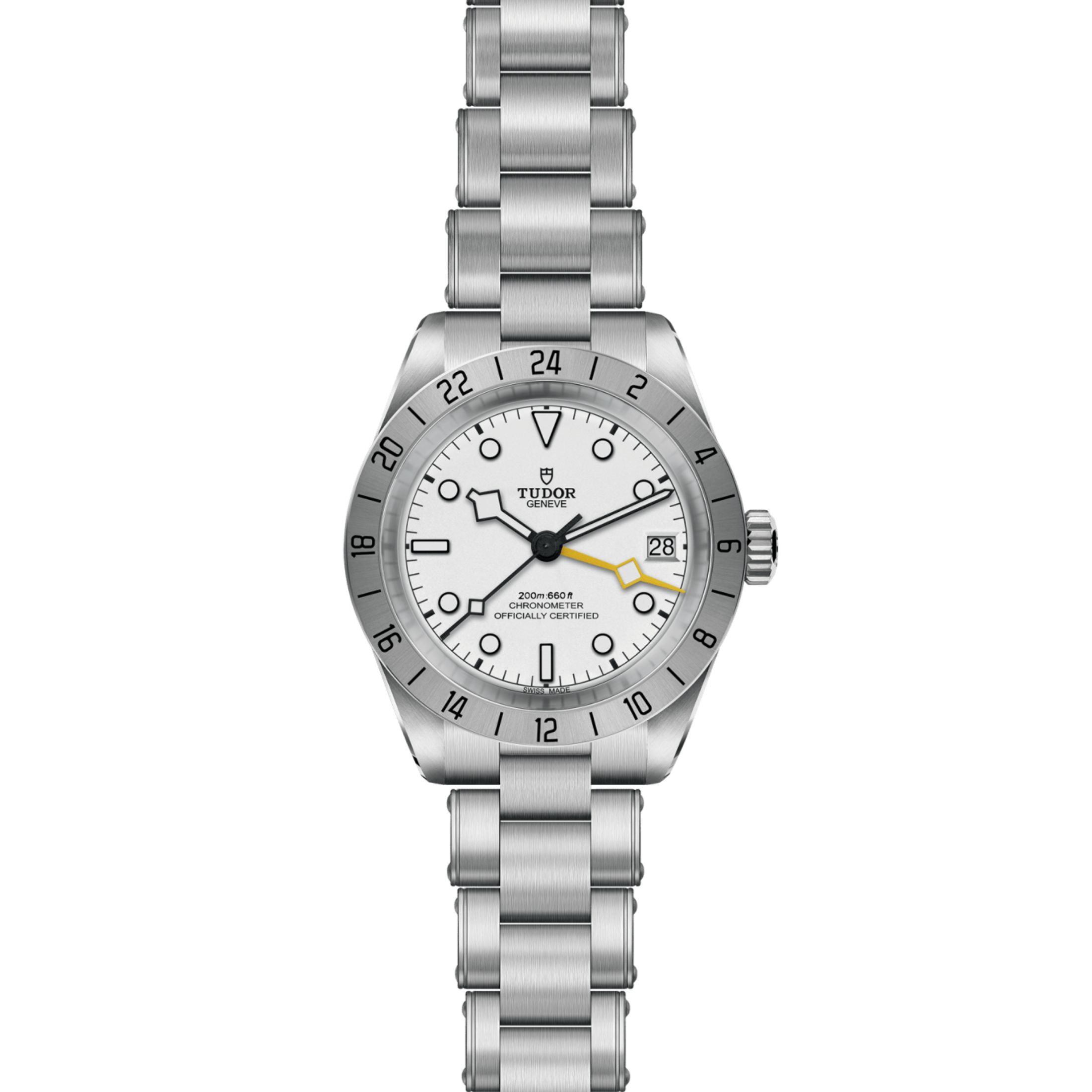 Tudor Black Bay Pro automatic opaline white dial steel bracelet 39 mm