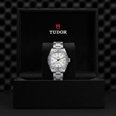 Tudor Black Bay Pro automatic opaline white dial steel bracelet 39 mm