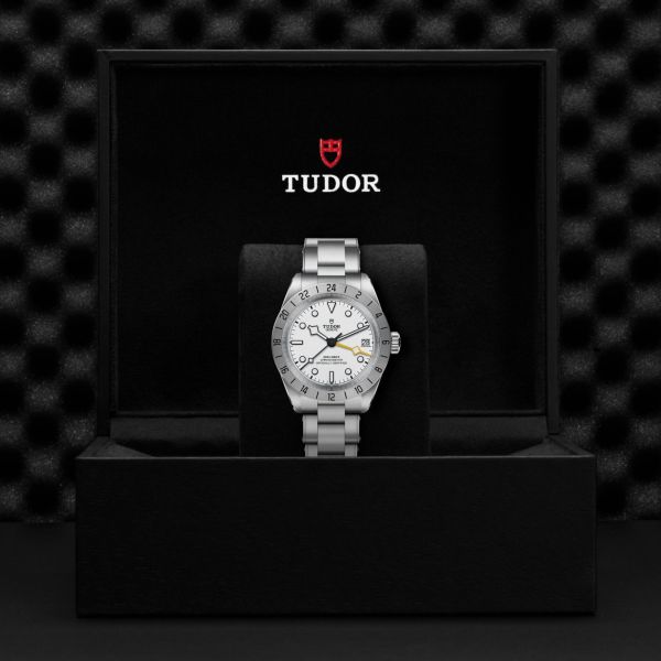 Tudor Black Bay Pro automatic opaline white dial steel bracelet 39 mm