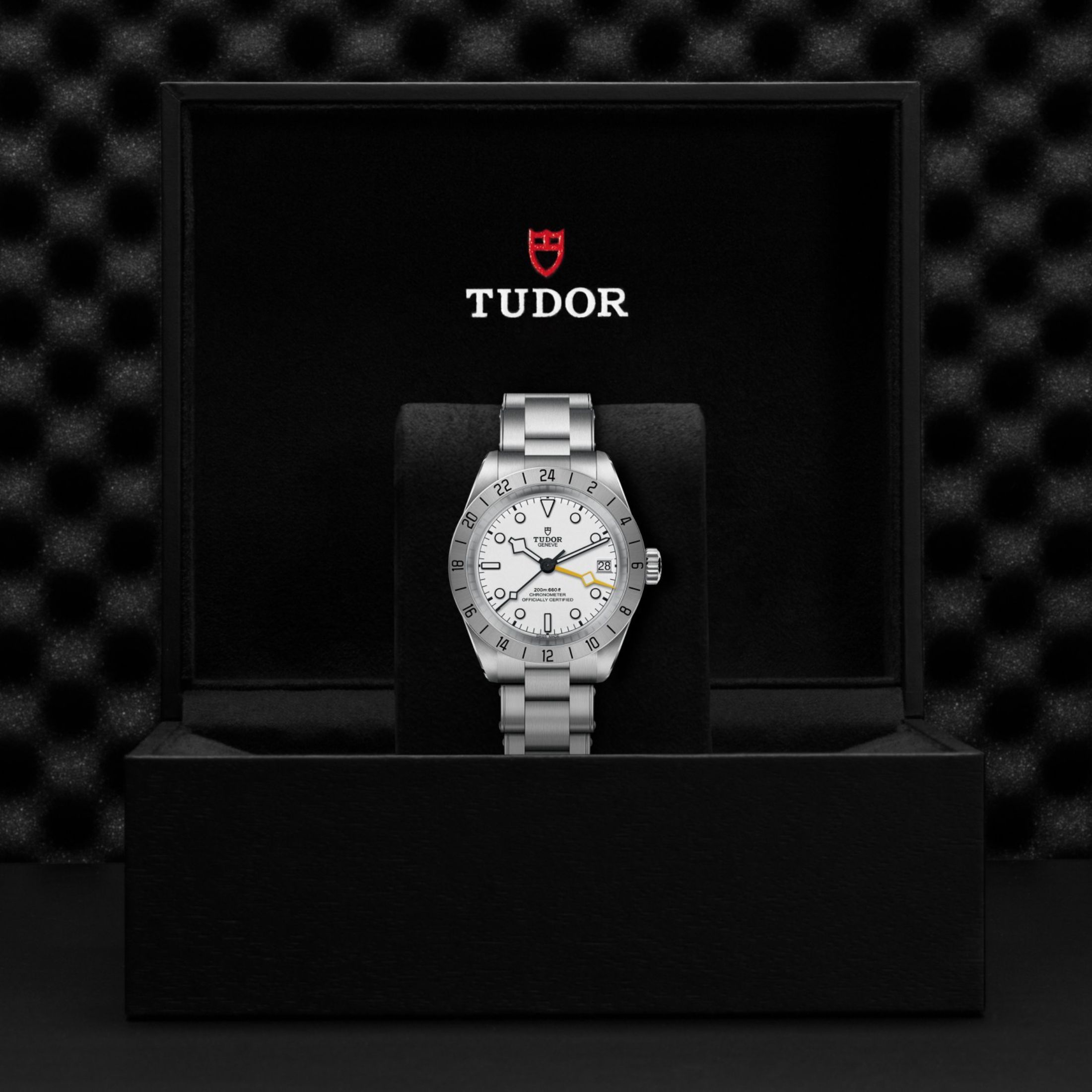 Tudor Black Bay Pro automatic opaline white dial steel bracelet 39 mm