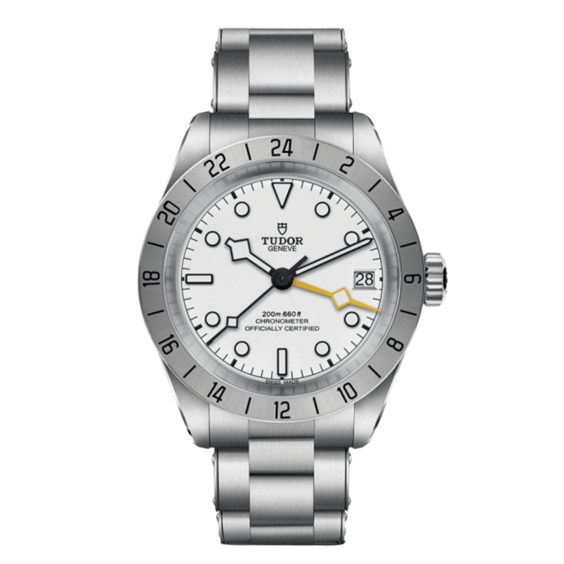 Tudor Black Bay Pro automatic opaline white dial steel bracelet 39 mm