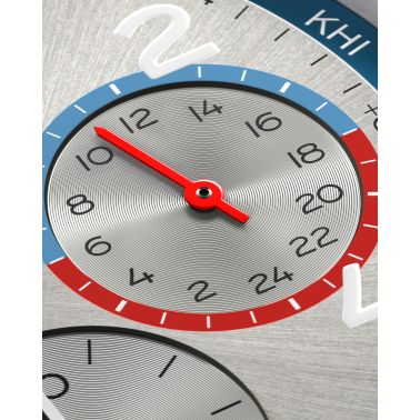 Watch Nomos Club Sport Neomatik Worldtimer Mondial sapphire back silver dial steel bracelet