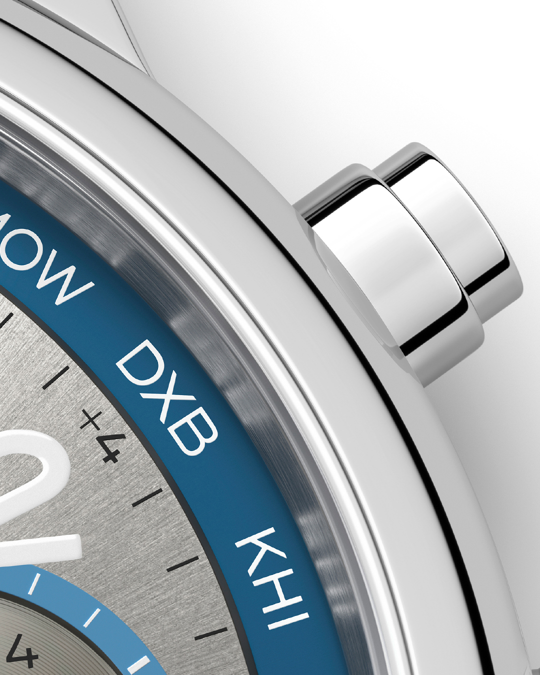 Watch Nomos Club Sport Neomatik Worldtimer Mondial sapphire back silver dial steel bracelet