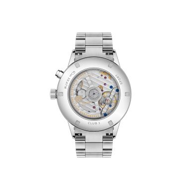 Watch Nomos Club Sport Neomatik Worldtimer Mondial sapphire back silver dial steel bracelet