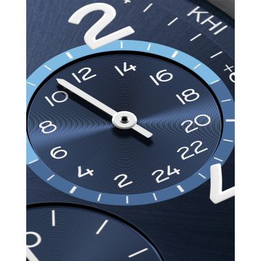 Watch Nomos Club Sport Neomatik Worldtimer Mondial sapphire back blue dial steel bracelet