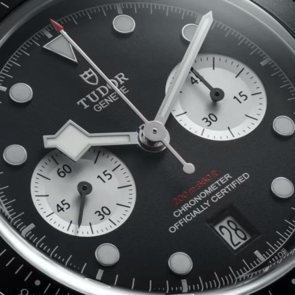Tudor Black Bay Chrono automatic black dial five-link steel bracelet 41 mm