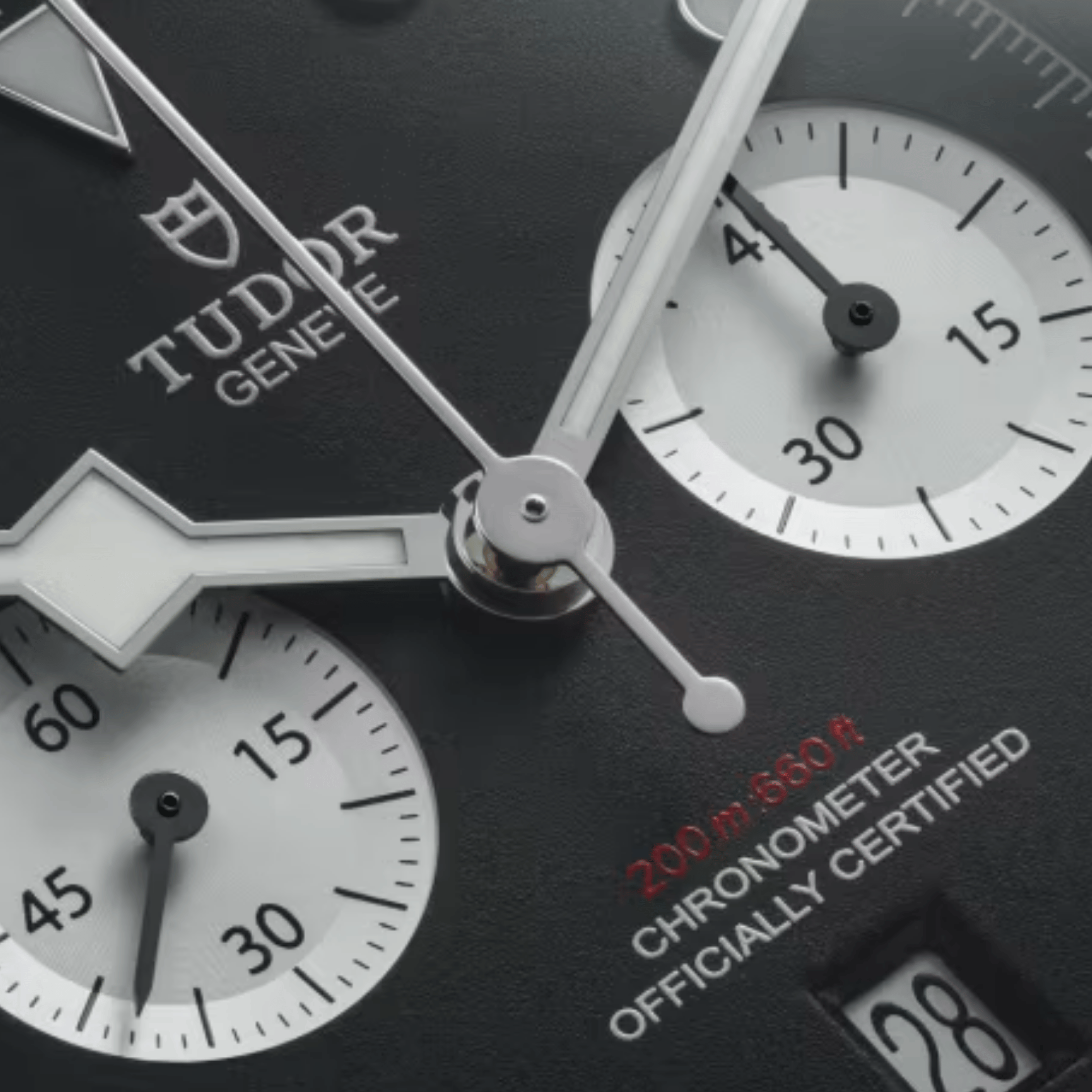 Tudor Black Bay Chrono automatic black dial riveted steel bracelet 41 mm