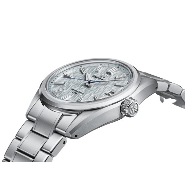 Grand Seiko Evolution 9 Spring Drive U.F.A pale blue dial titanium bracelet 37 mm