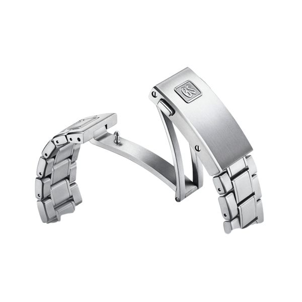 Grand Seiko Evolution 9 Spring Drive U.F.A pale blue dial titanium bracelet 37 mm