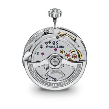 Montre Grand Seiko Evolution 9 Spring Drive U.F.A cadran bleu pâle bracelet titane 37 mm