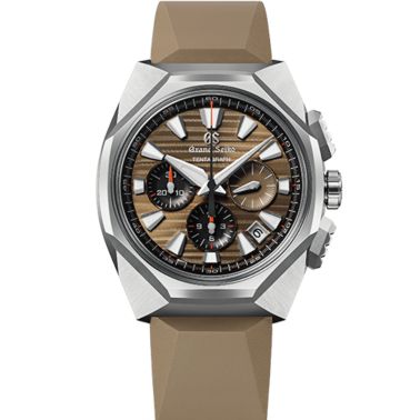 Montre Grand Seiko Sport Tokyo Lion Tentagraph automatique cadran marron bracelet caoutchouc 43 mm