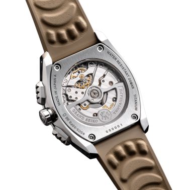 Montre Grand Seiko Sport Tokyo Lion Tentagraph automatique cadran marron bracelet caoutchouc 43 mm