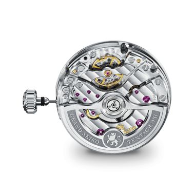 Montre Grand Seiko Evolution 9 Tentagraph chrono automatique Hi-Beats titane cadran argenté bracelet titane 43,2 mm