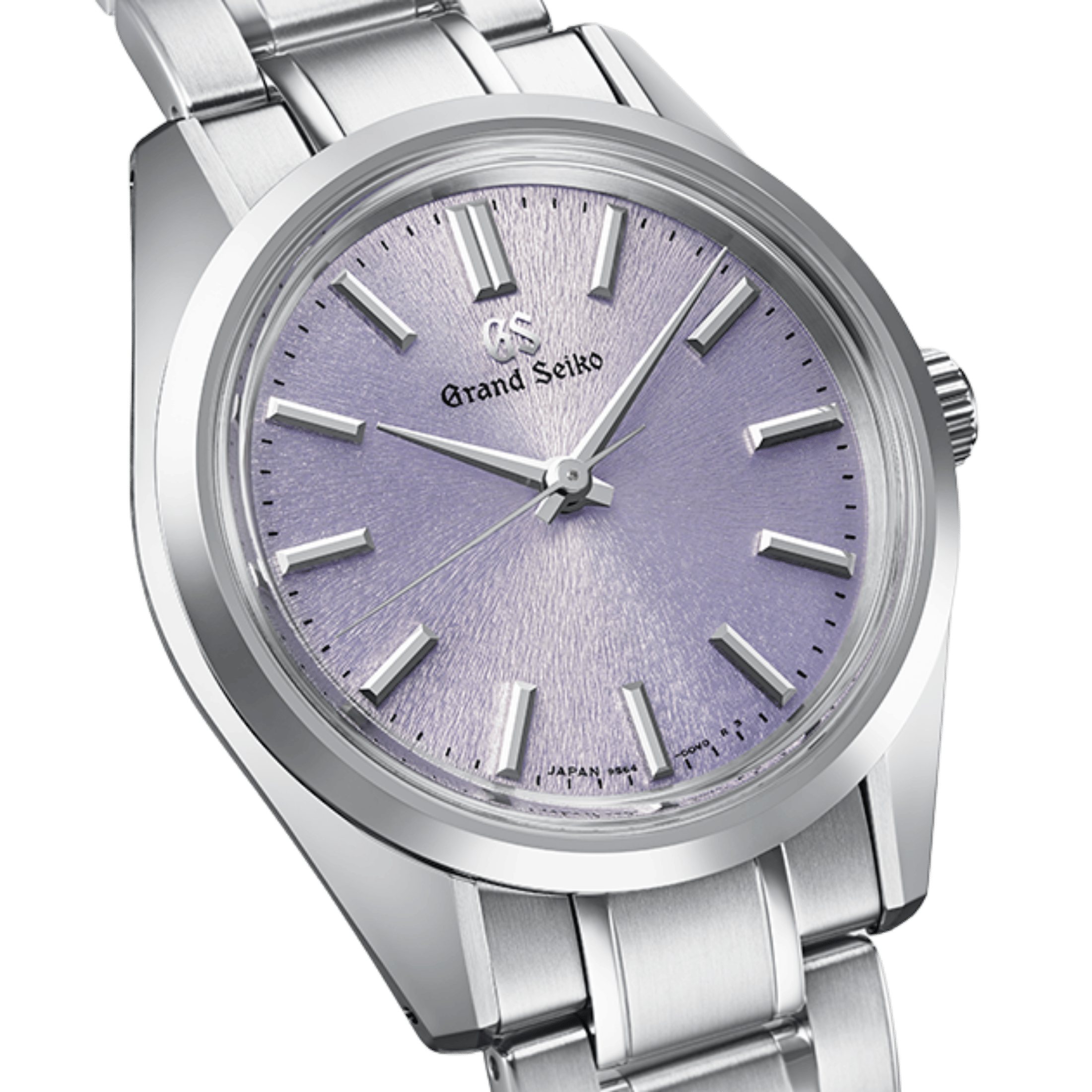 Grand Seiko Heritage 44GS "Kiri" mechanical purple dial steel bracelet 36.5 mm