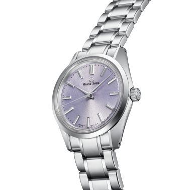 Grand Seiko Heritage 44GS "Kiri" mechanical purple dial steel bracelet 36.5 mm
