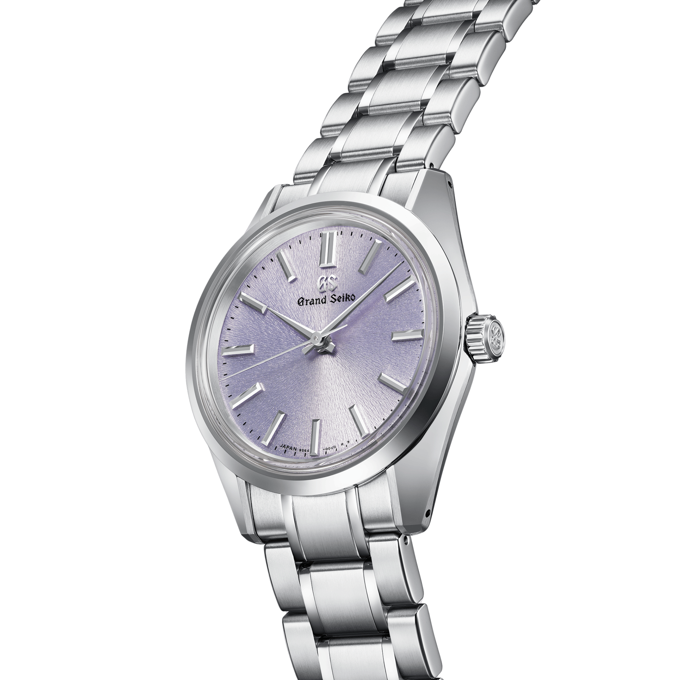 Grand Seiko Heritage 44GS "Kiri" mechanical purple dial steel bracelet 36.5 mm